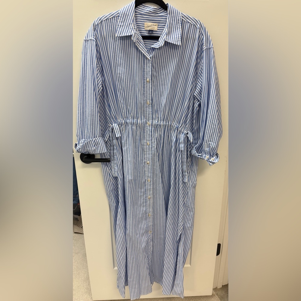 Universal Thread Blue and White Striped Dress